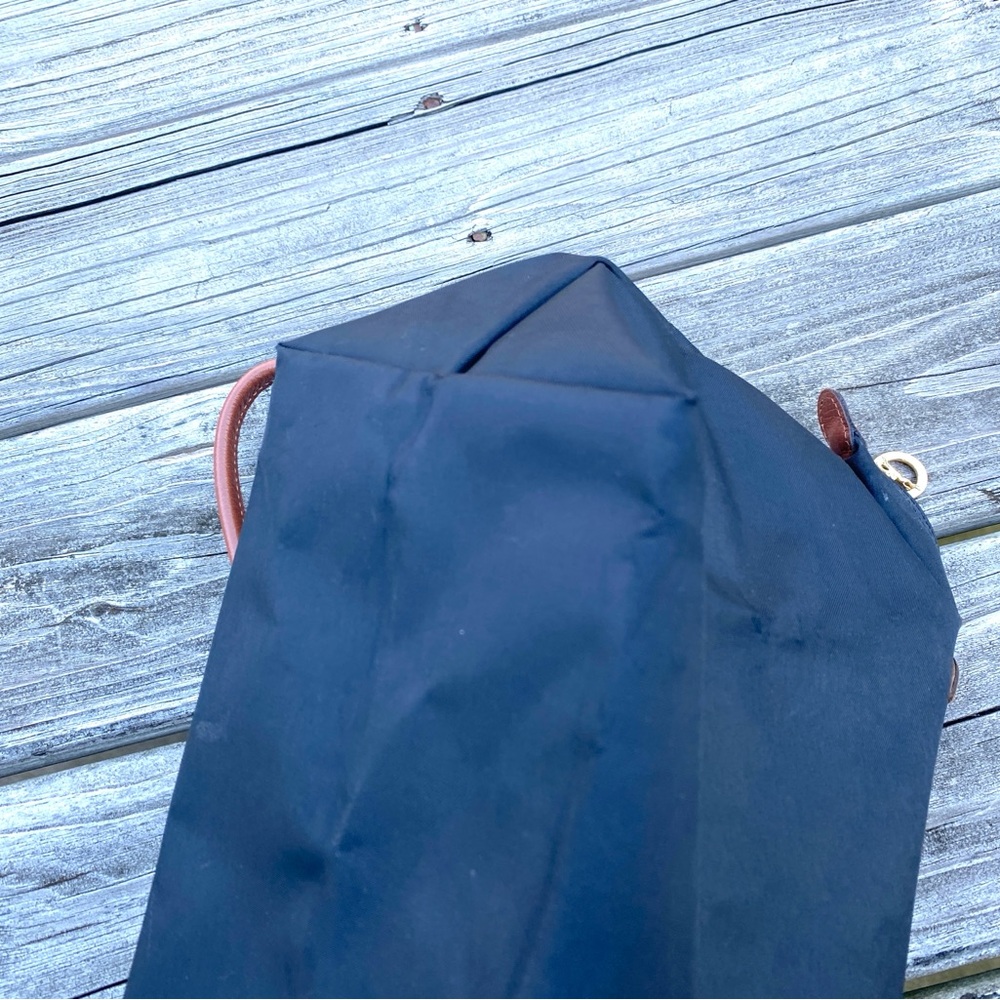 Classic Long champ shoppers bag black nylon & brown